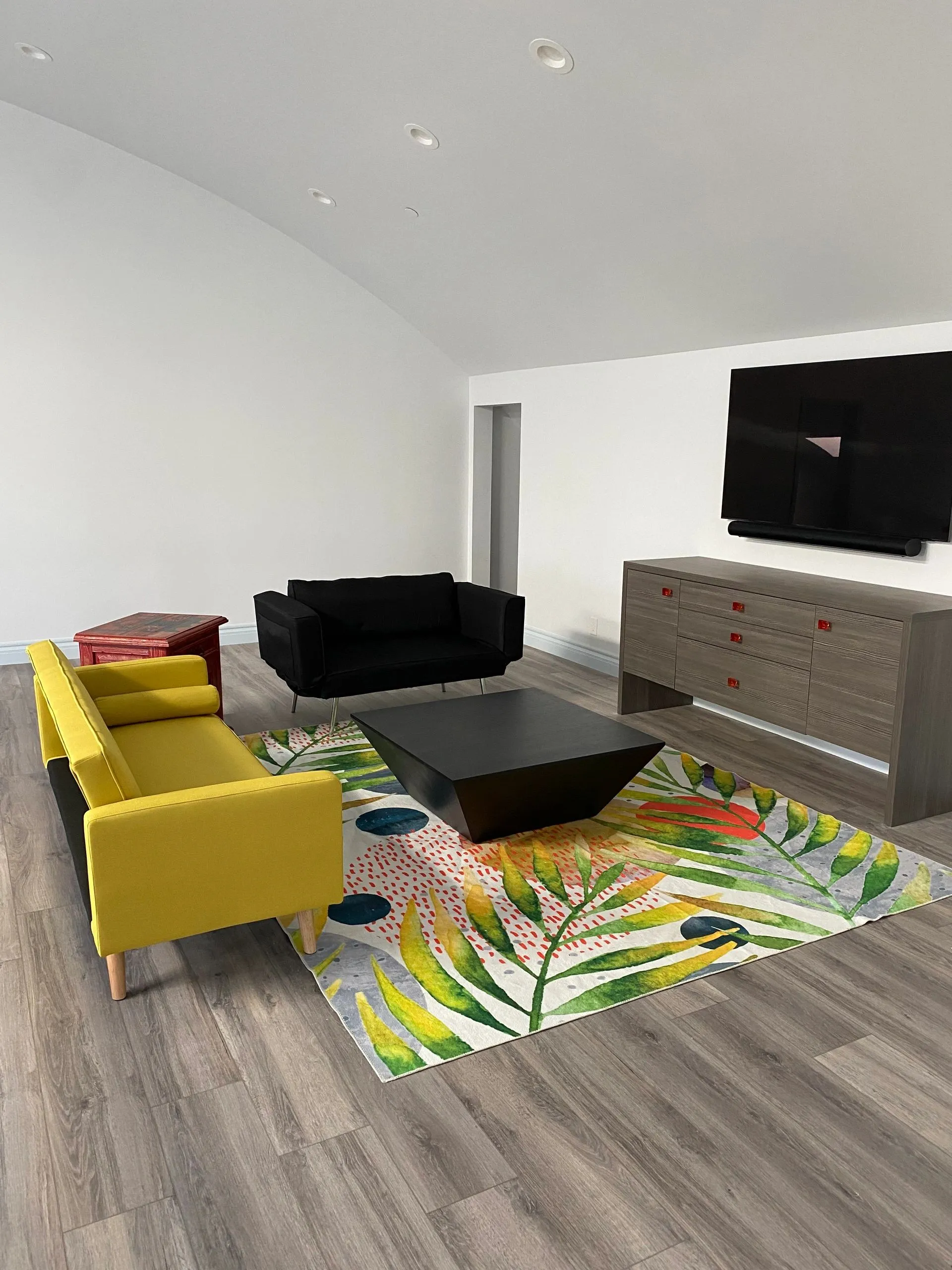 A tailored interior uses color and form to give the room its own point of view.